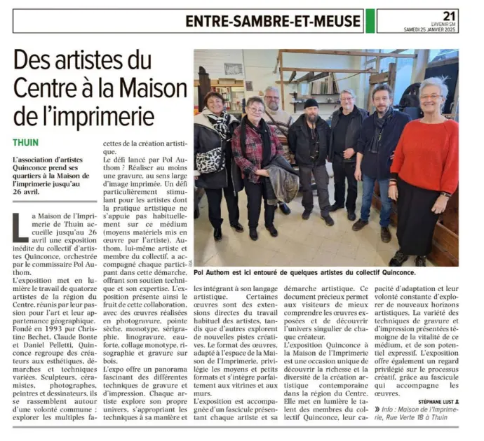 Article L'avenir Expo Quinconce