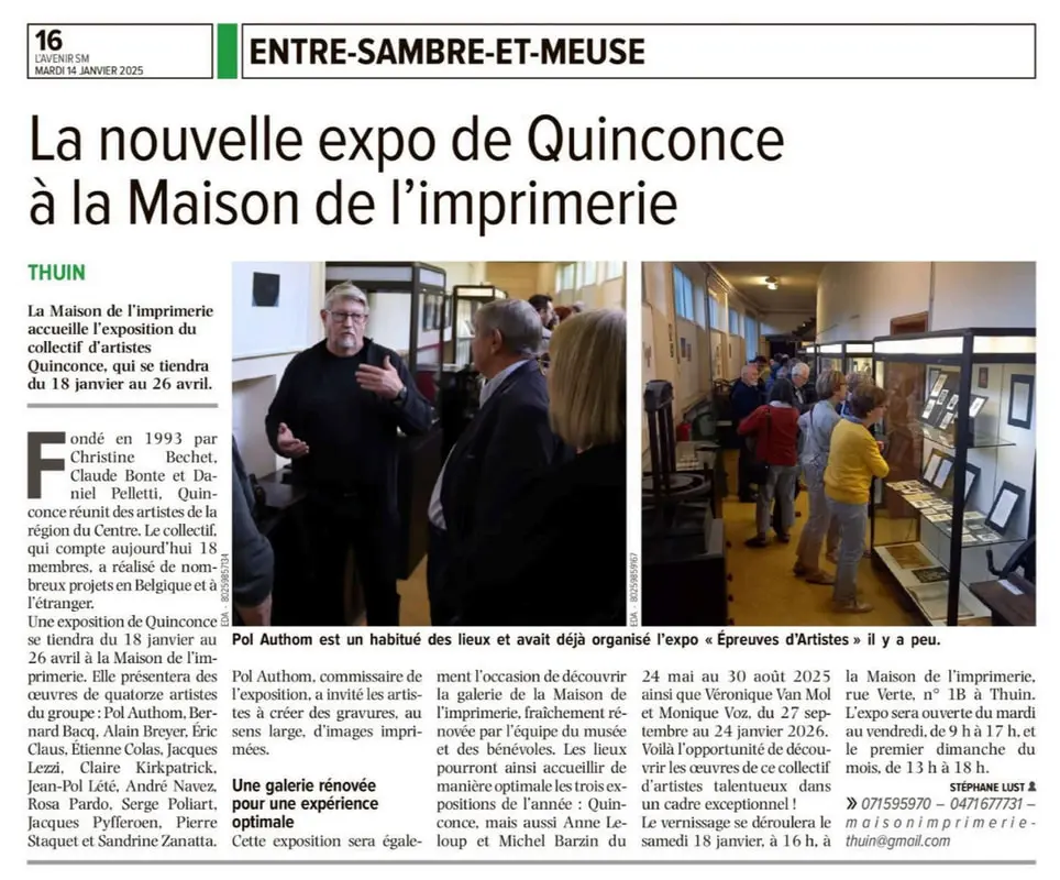 Article L'avenir Expo Quinconce
