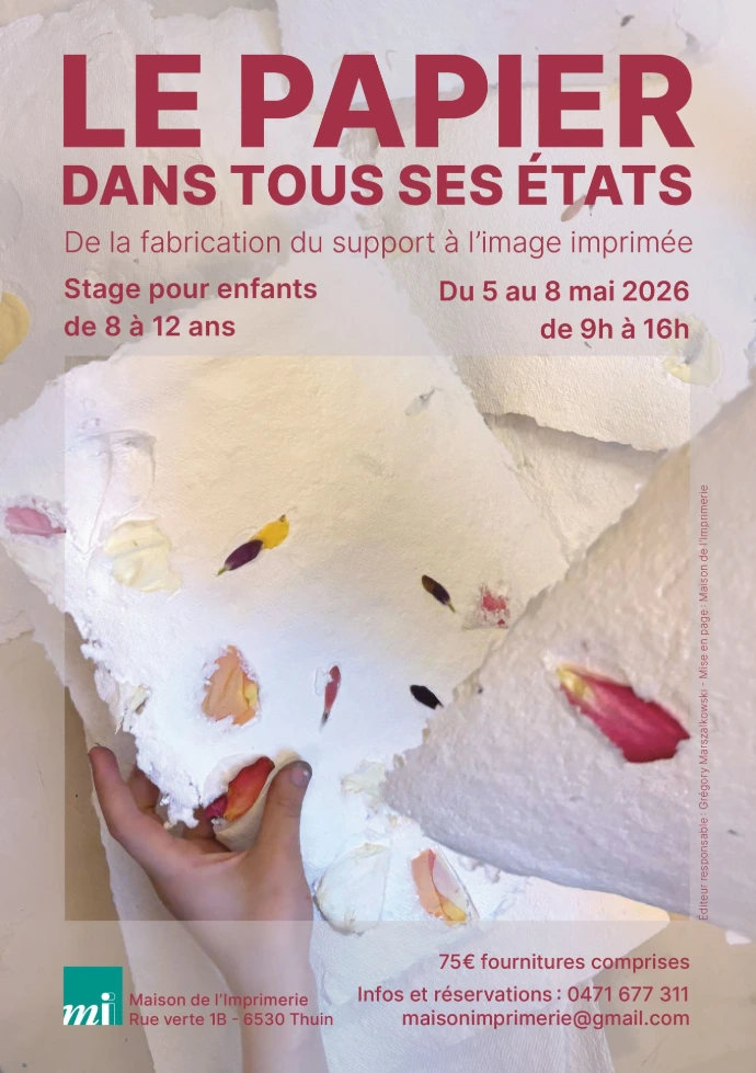 Affiche Stage enfant mai 2026