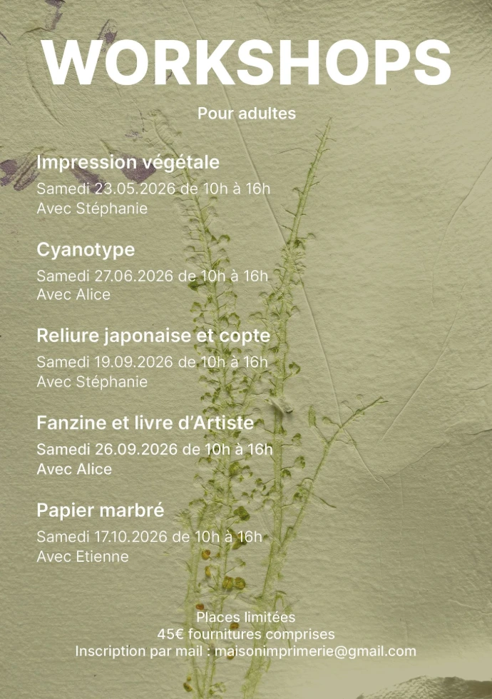affiche worshop adulte 2026