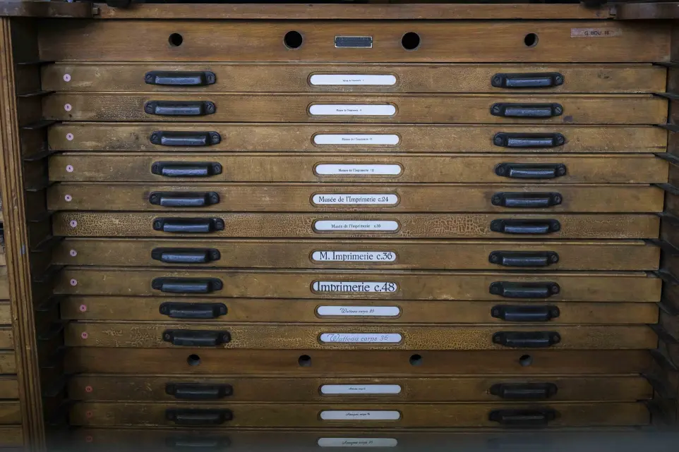 casse de caractères typographique